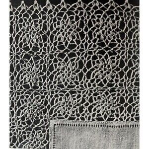 Vintage 1948 Handkerchief Edgings Tatting Crochet Pattern 6125 Irish Lace Doily
